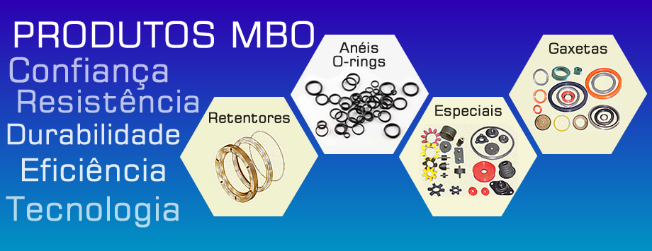 MBO Vedações Anéis O-rings Gaxetas e Retentores